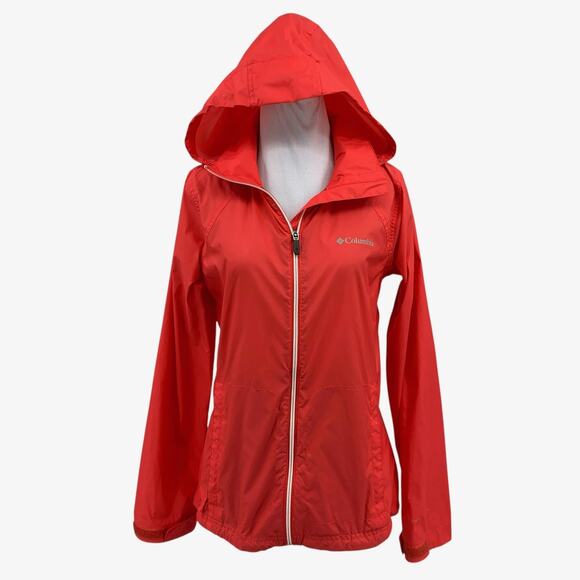 Columbia Jacket Womens S Small Watermelon Switchback II Stow Away Hood Full Zip - Picture 1 of 16